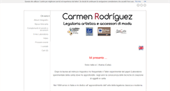 Desktop Screenshot of carmenrodriguez.it